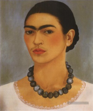  collier Art - Autoportrait avec collier féminisme Frida Kahlo